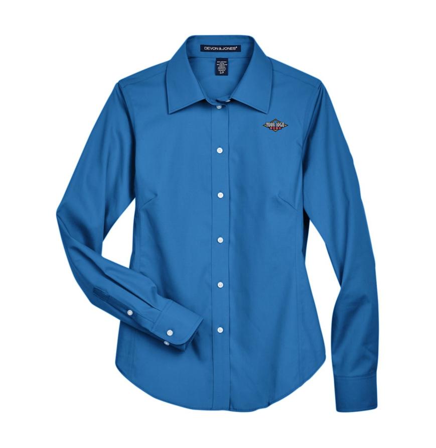 Womens Crown Collection Oxford Woven Dress Shirt