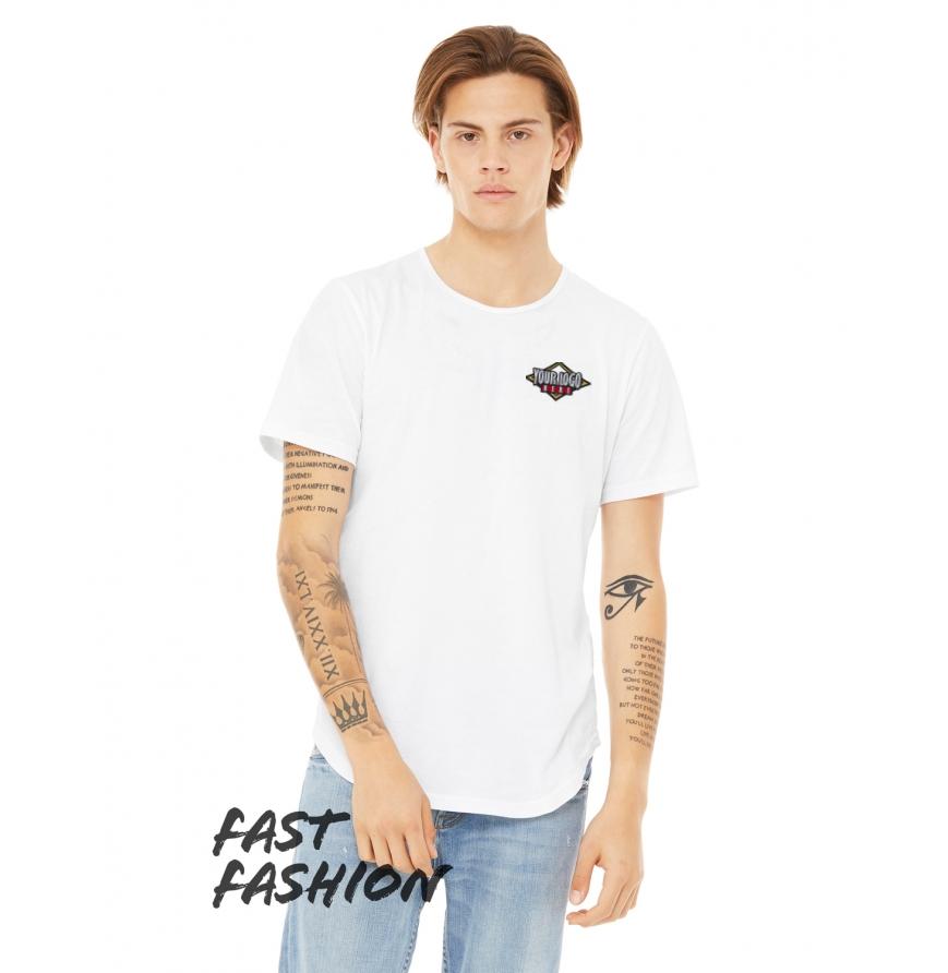 Bella 3003C - Fast Fashion Mens Curved Hem Short Sleeve T-Shirt