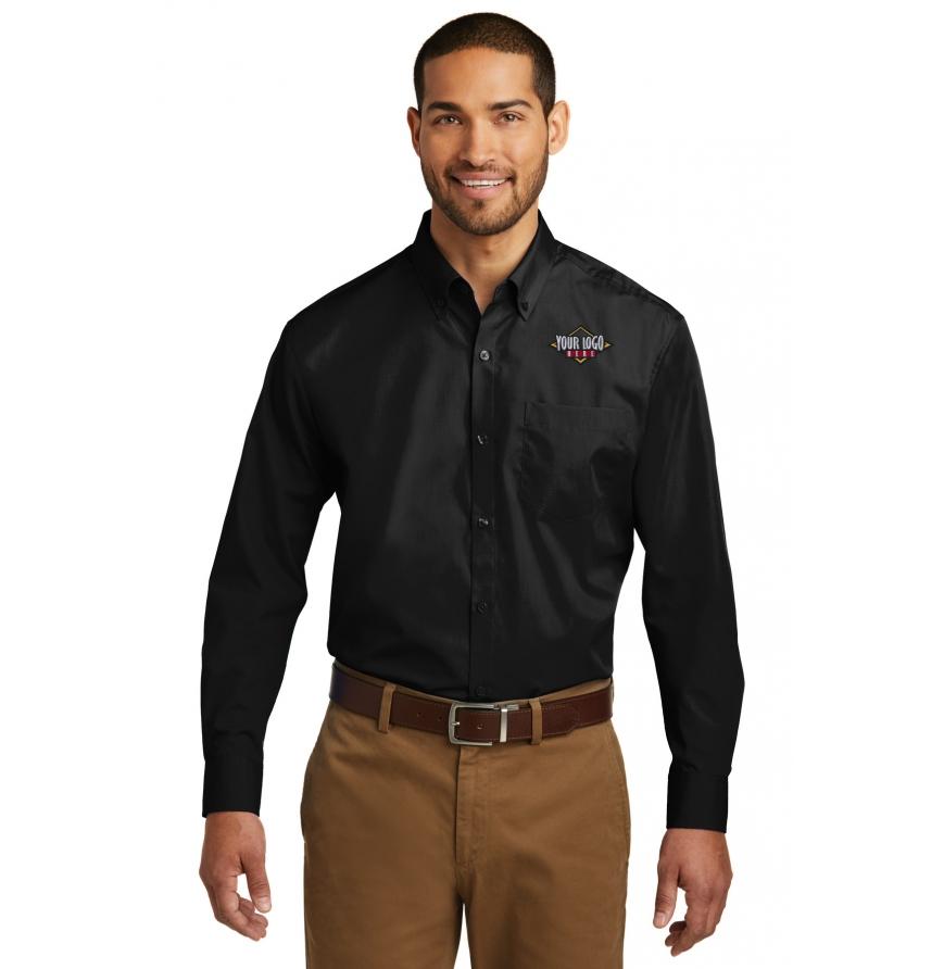 Port Authority TW100 - Port Authority Tall Long Sleeve Carefree Poplin Shirt