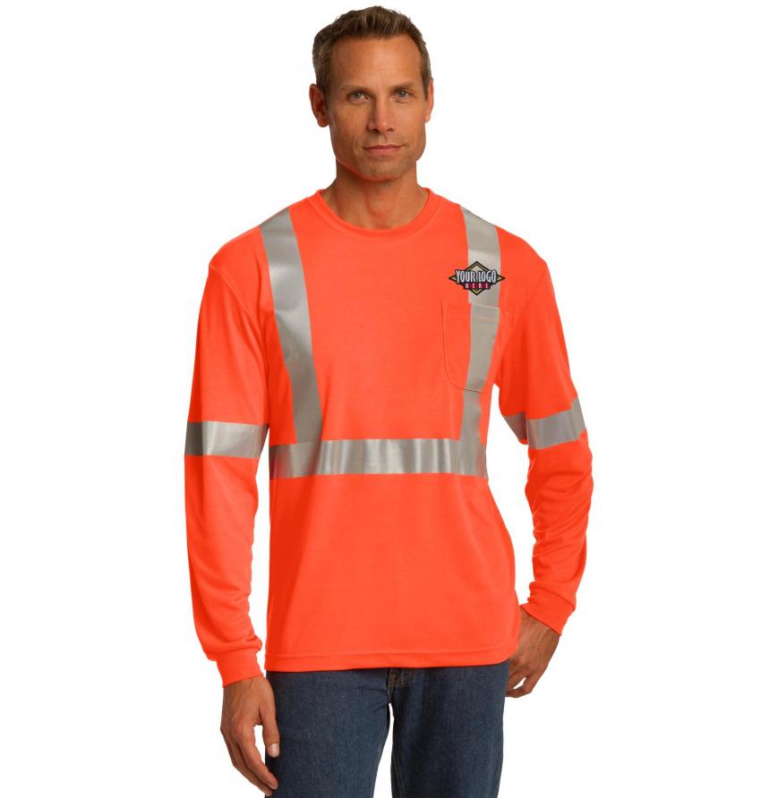 CornerStone CS401LS - CornerStone ANSI 107 Class 2 Long Sleeve Safety T-Shirt