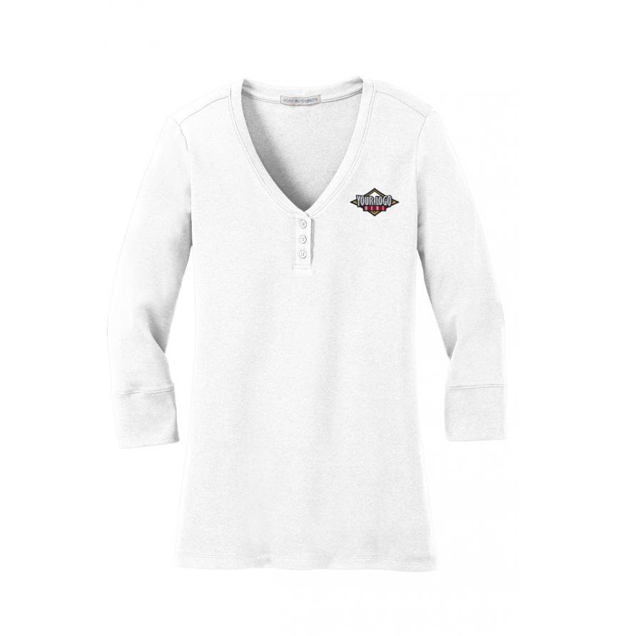 Port Authority LM1007 - Port Authority Ladies Concept Stretch 34-Sleeve Scoop Henley