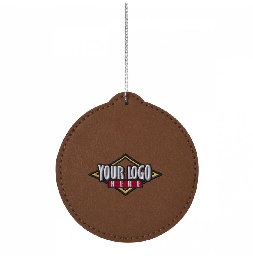 Leatherette Ornament - Circle