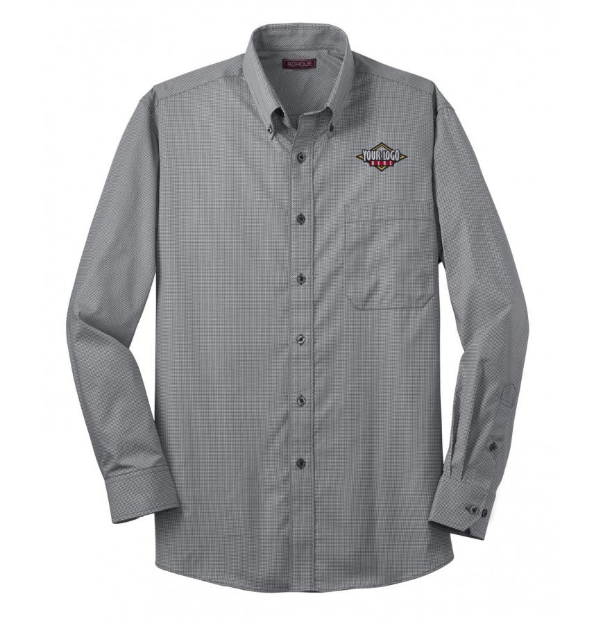 Red House RH66 - Red House - Mini-Check Non-Iron Button-Down Shirt