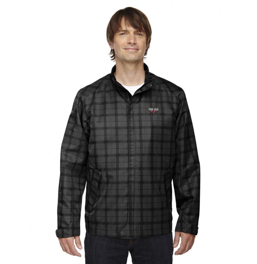 North End 88671 - Mens Locale Lightweight City Plaid Jacket