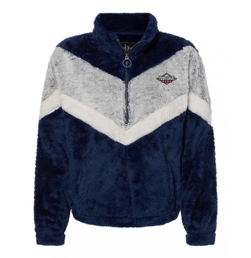 Boxercraft Womens Chevron Fuzzy Fleece Pullover