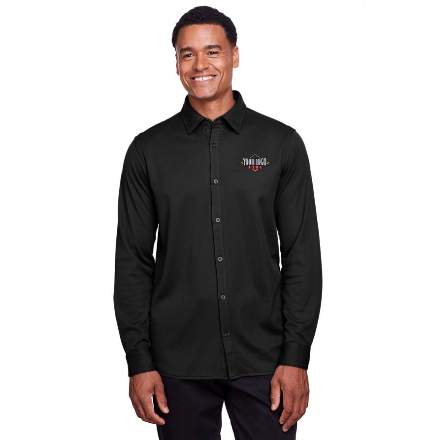 Devon & Jones DG20Z - Devon  Jones Mens CrownLux Performance Plaited Button-Down Shirt