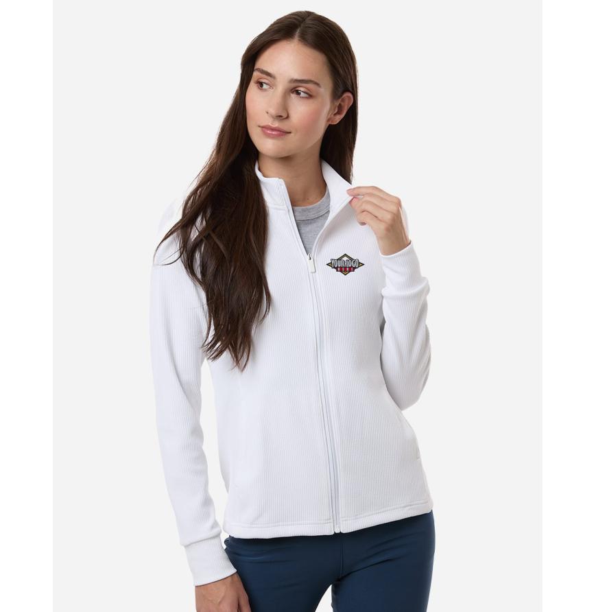 Womens Performance Textured Full-Zip Jacket
