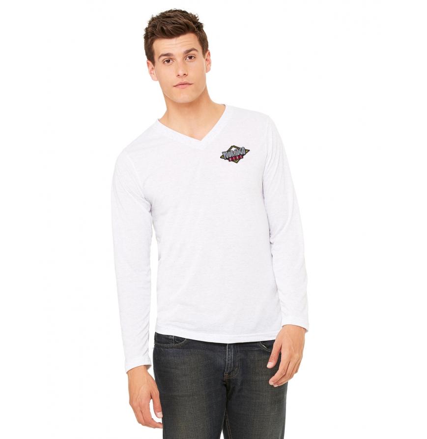 Unisex Jersey Long-Sleeve V-Neck T-Shirt