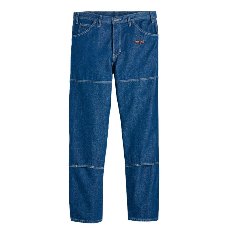 Mens Extended Sizes Industrial Double Knee Jeans