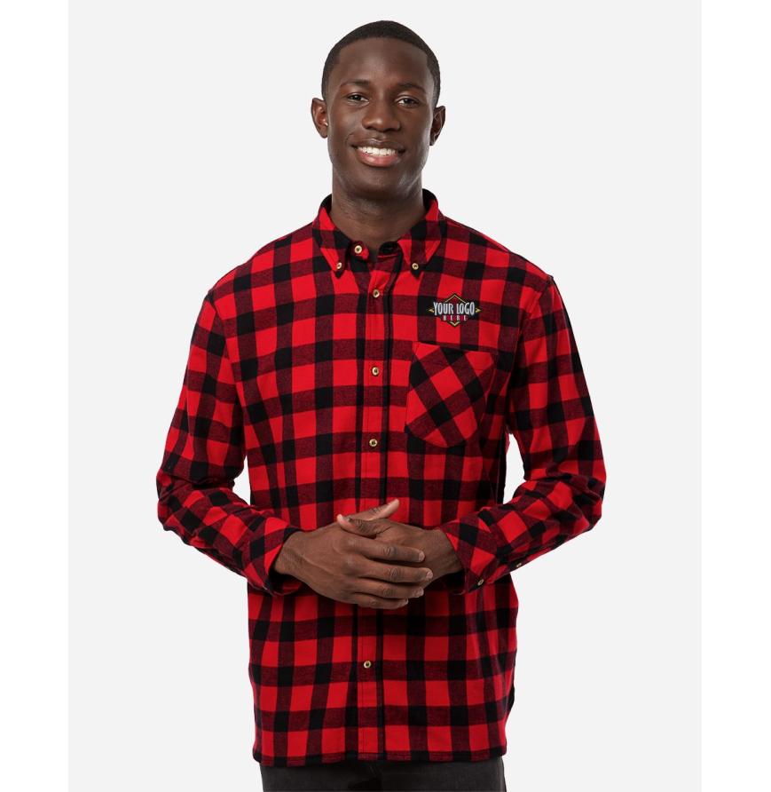Mens Flannel Button Down Shirt