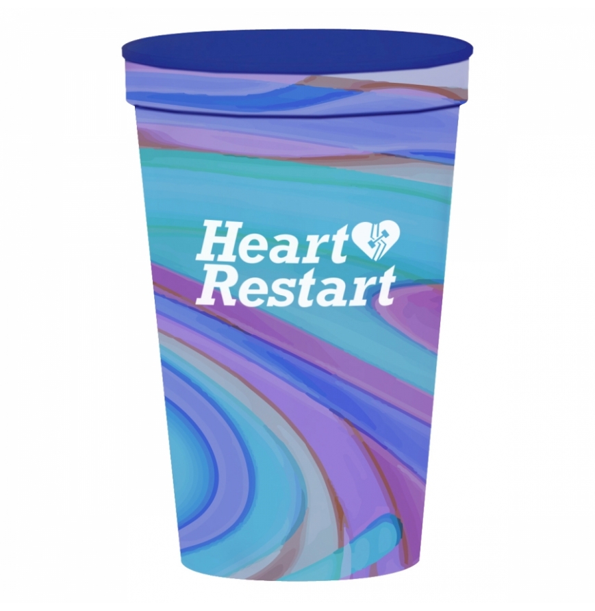 12 Oz Full Color Stadium Cup
