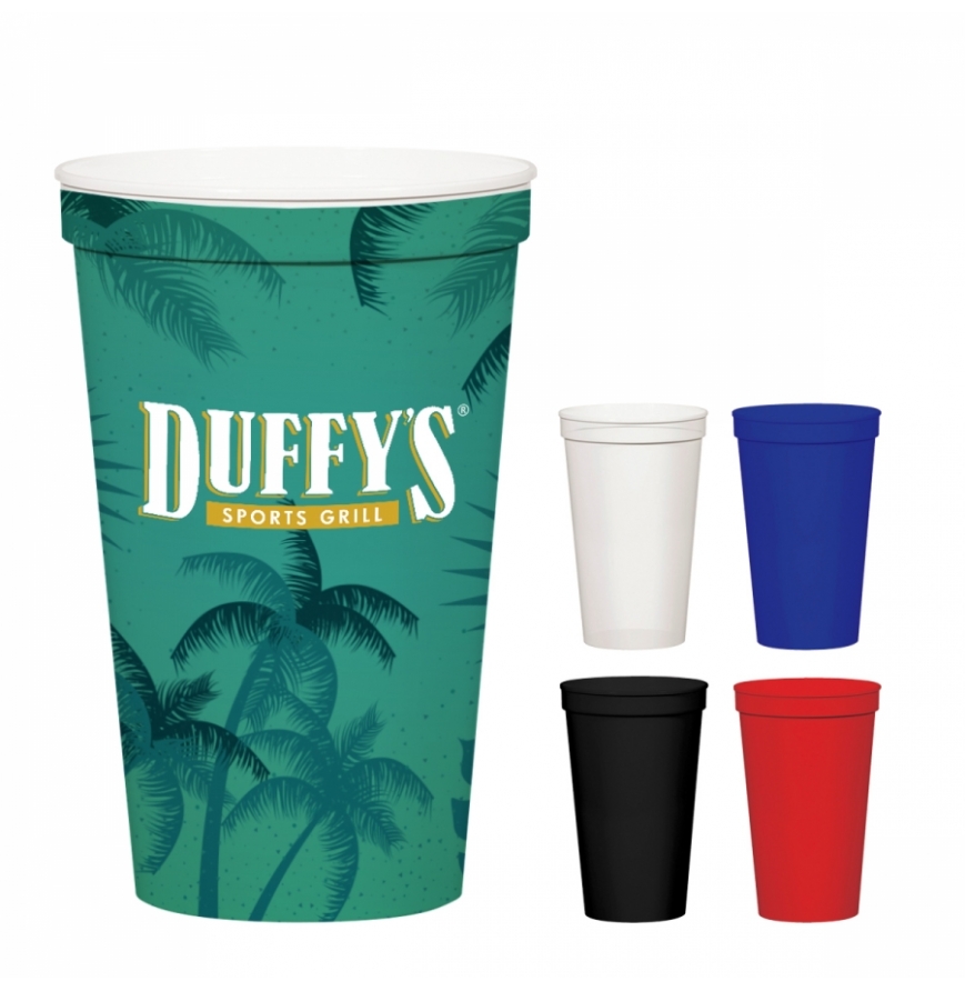 22 Oz Full Color Stadium Cup