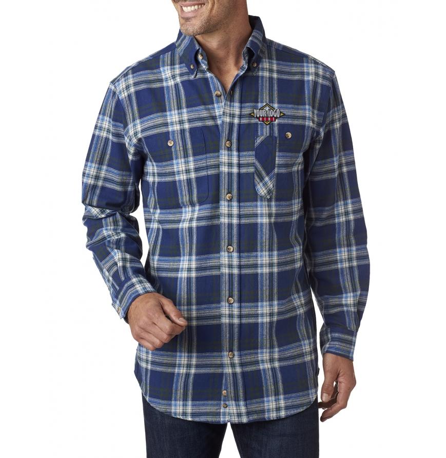 Broder BP7001 - Mens  Yarn-Dyed Flannel Shirt