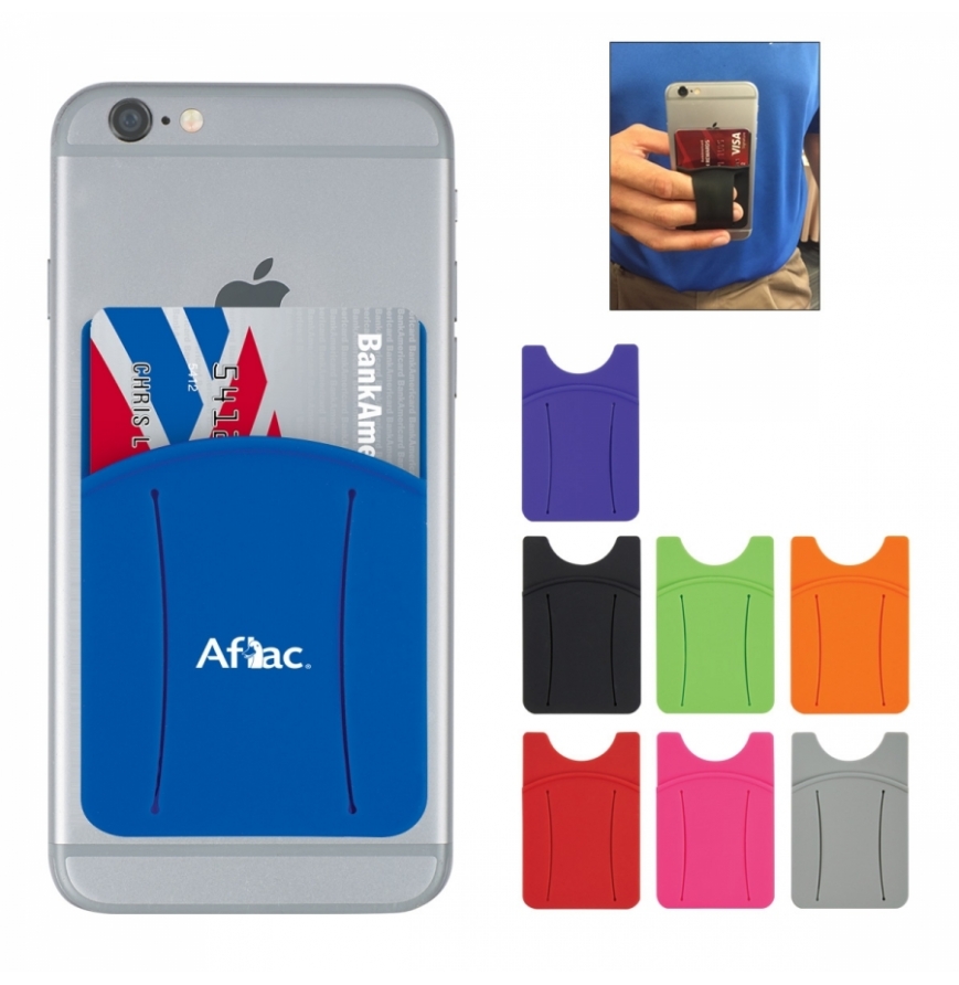 Silicone Phone Wallet With Finger Slot