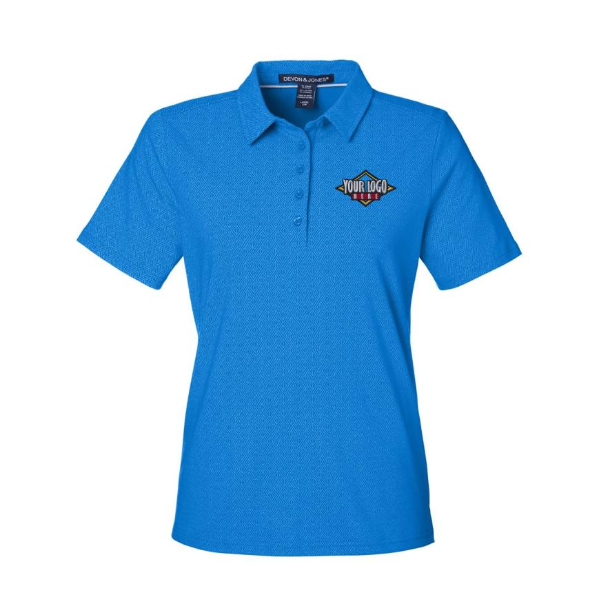 Womens Crownlux Performance Geo Polo