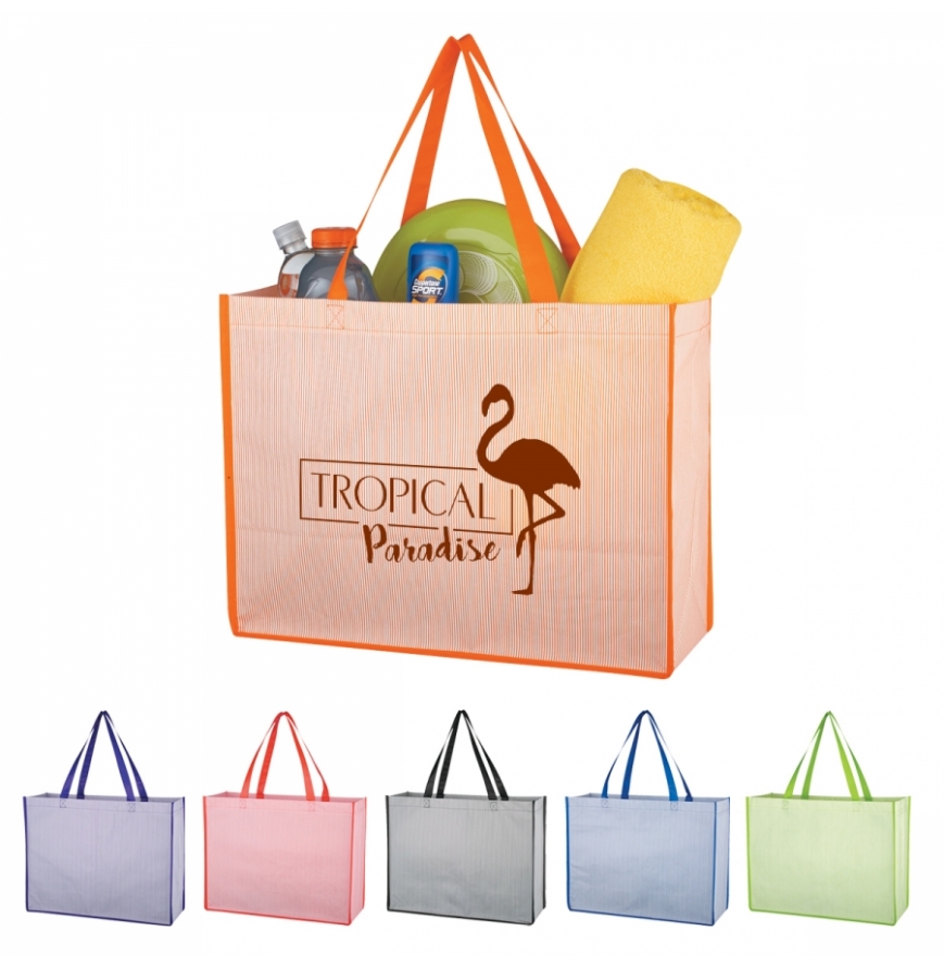 Matte Laminated Non-Woven Bahama Tote Bag