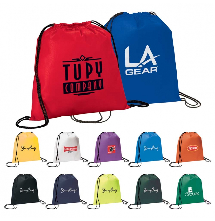 Evergreen Non-Woven Drawstring Bag