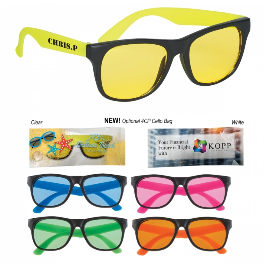 Tinted Lenses Rubberized Sunglasses