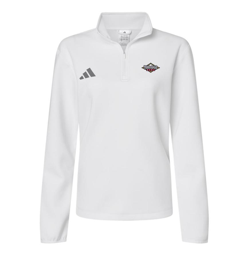 Womens 3-Stripes Quarter-Zip Pullover