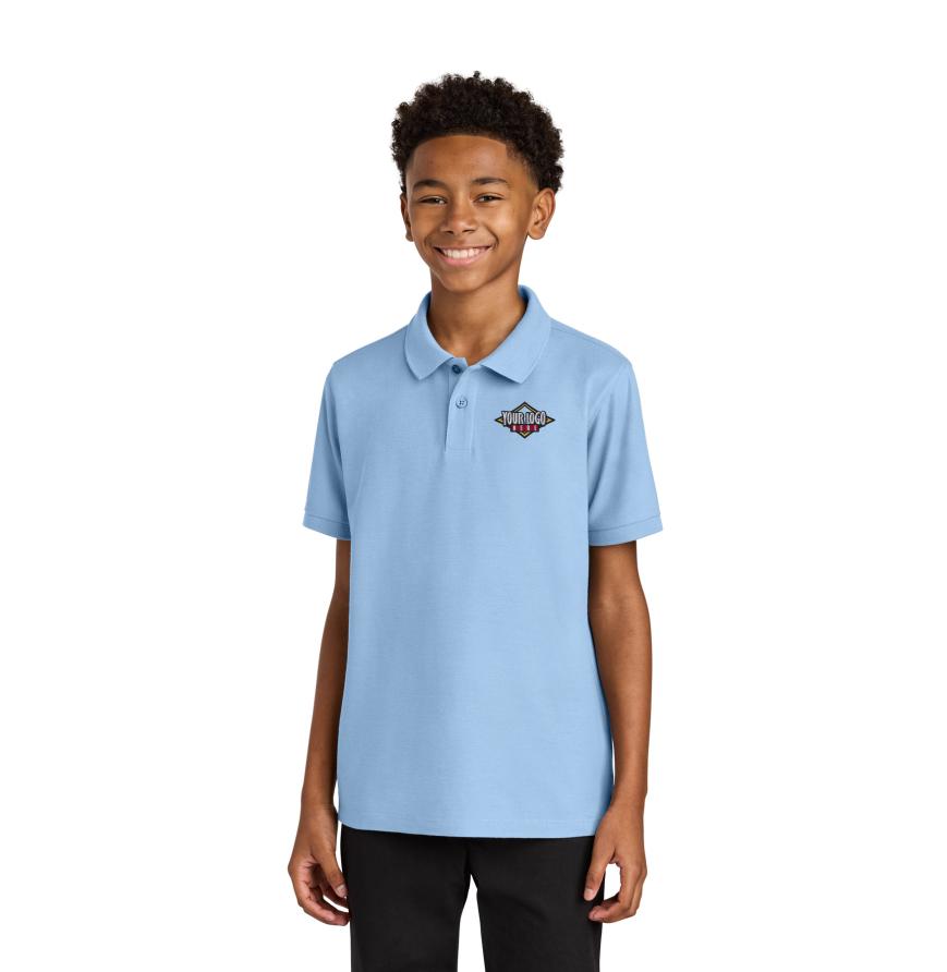 Port Authority Youth Wearever Signature Pique Polo