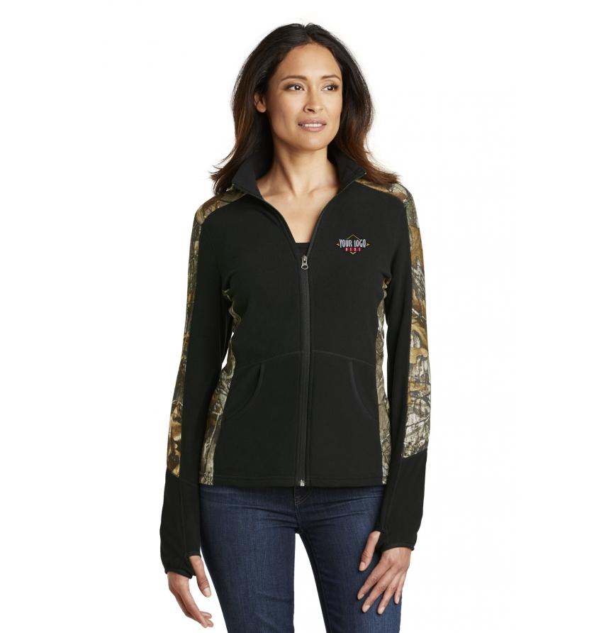 Port Authority L230C - Port Authority Ladies Camouflage Microfleece Full-Zip Jacket