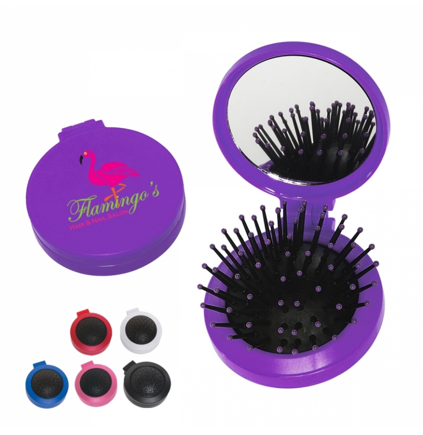 Brush And Mirror Compact