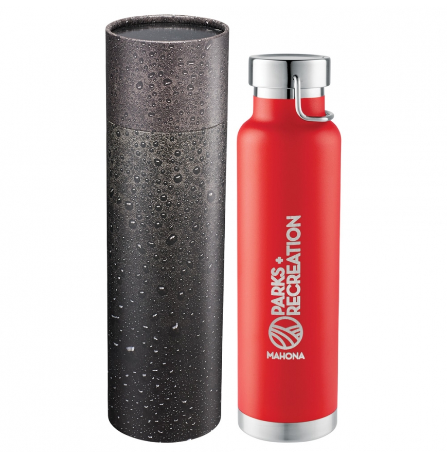 Thor Copper Vac Bottle 22oz With Cylindrical Box