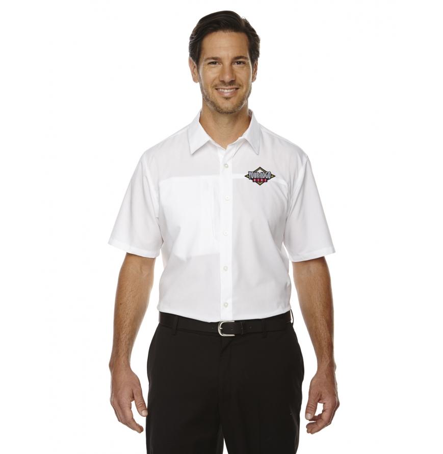 North End 88675 - Mens Charge Recycled Polyester Performance Short-Sleeve Shirt