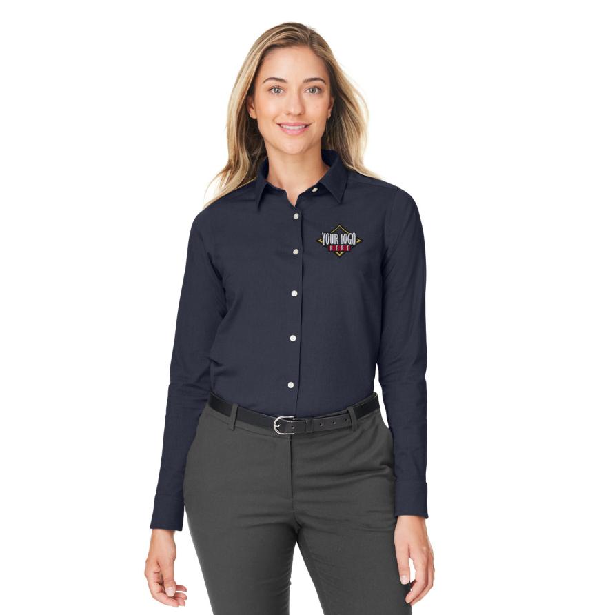 CrownLux Performance Ladies Spencer Poplin Shirt