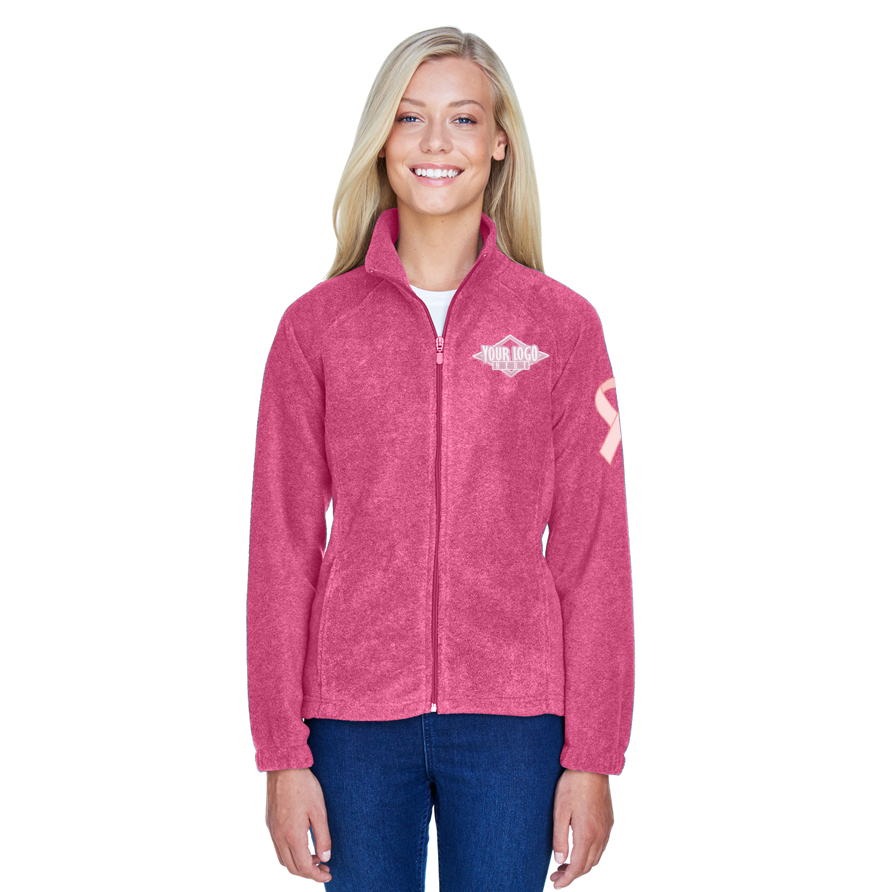Pink Ladies' Cambridge Full Zip Fleece
