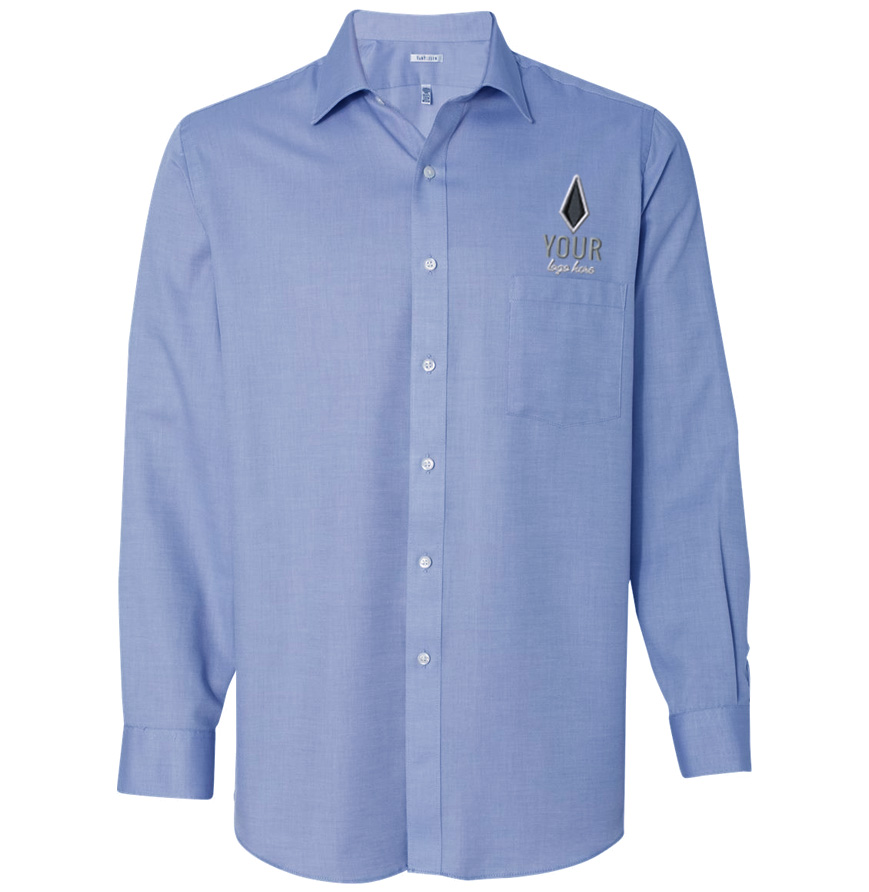 Van Heusen Long Sleeve Ringspun Twill Shirt