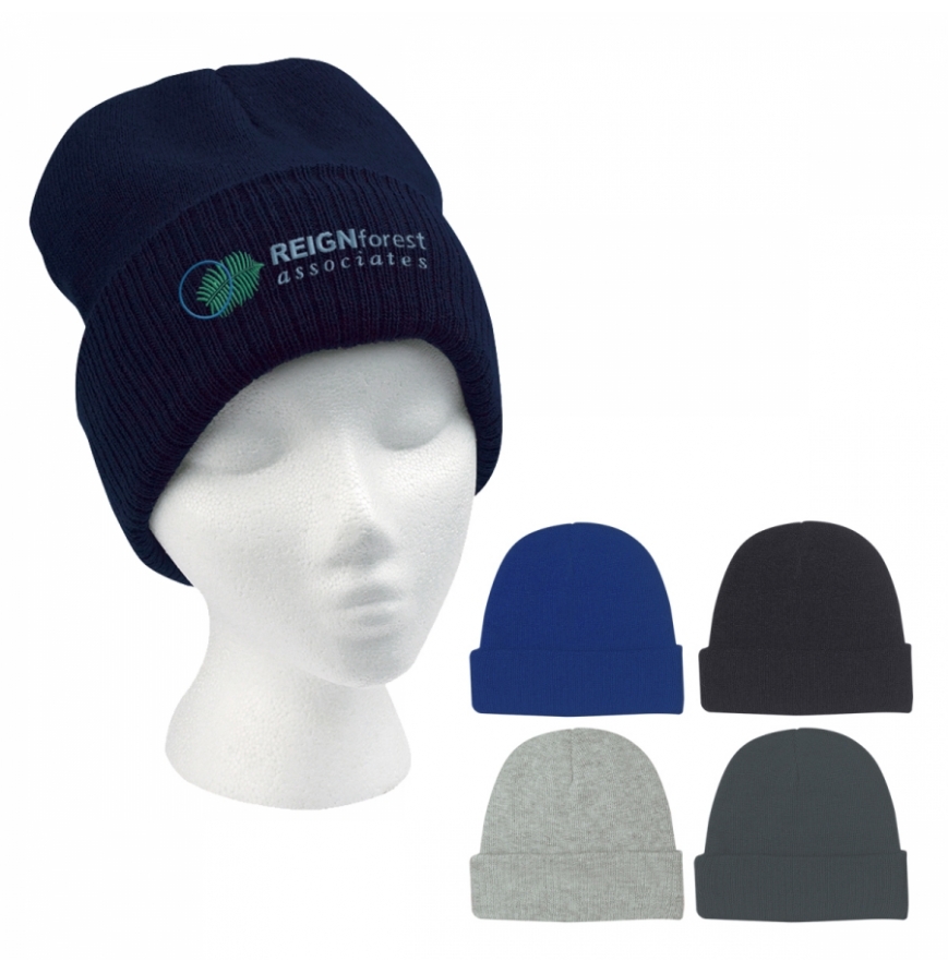 Knit Beanie With Cuff