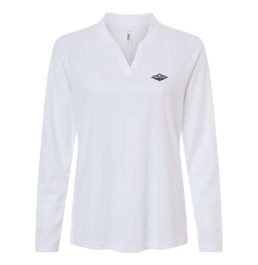 Womens Nova Performance Long Sleeve Pique Polo
