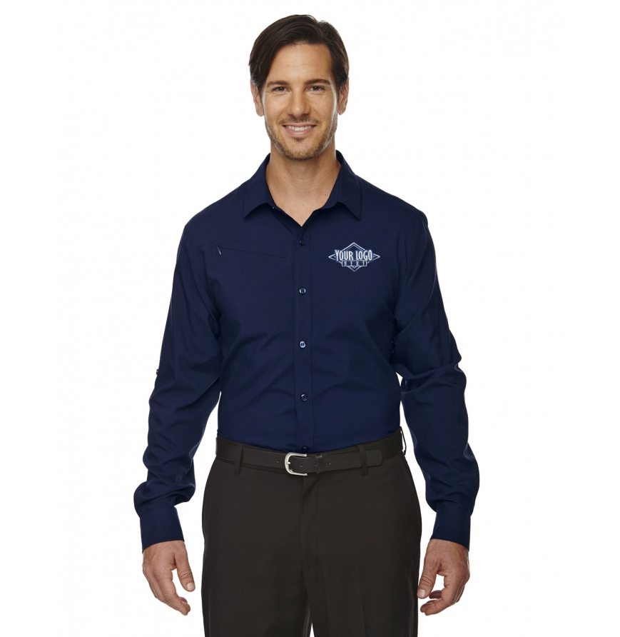 North End 88804 - North End Mens Performance Shirt with Roll-Up Sleeves