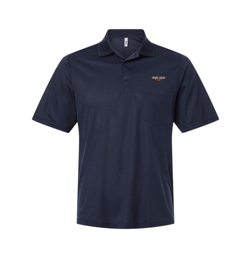Mens Nova Performance Pique Pocket Polo