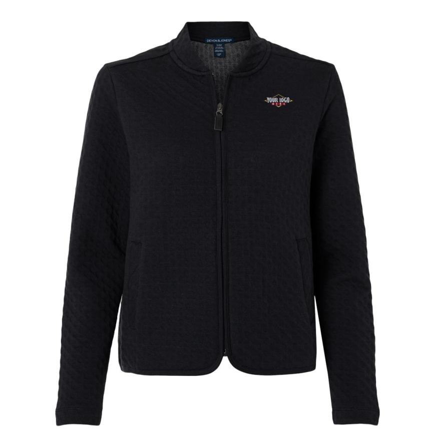 Womens Berkeley Textured Full-Zip Jacket