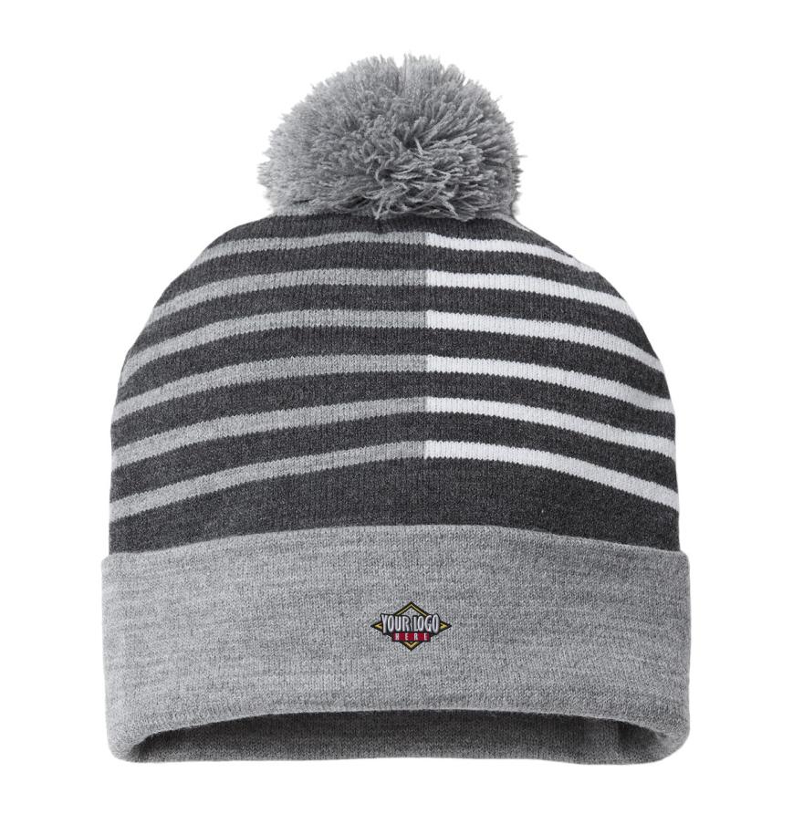 USA-Made Half Color Beanie