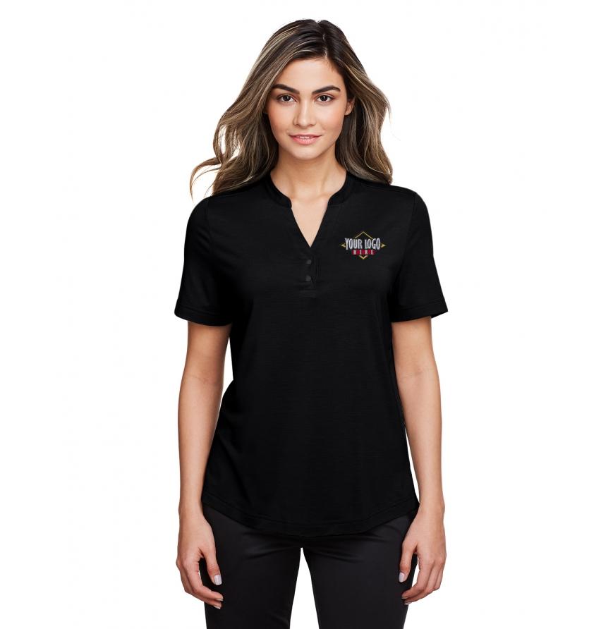 North End NE100W - North End Ladies Jaq Snap-Up Stretch Performance Polo
