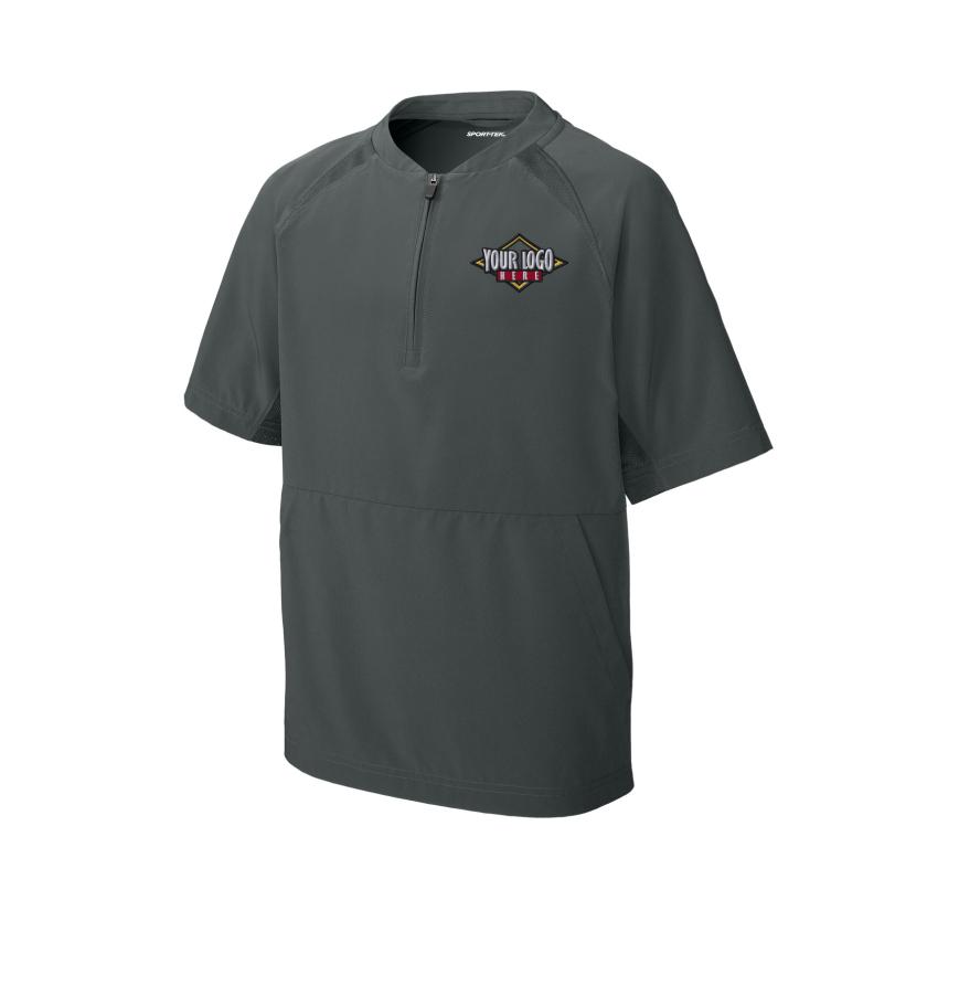 Sport-Tek Youth Repeat 12-Zip Short Sleeve Jacket