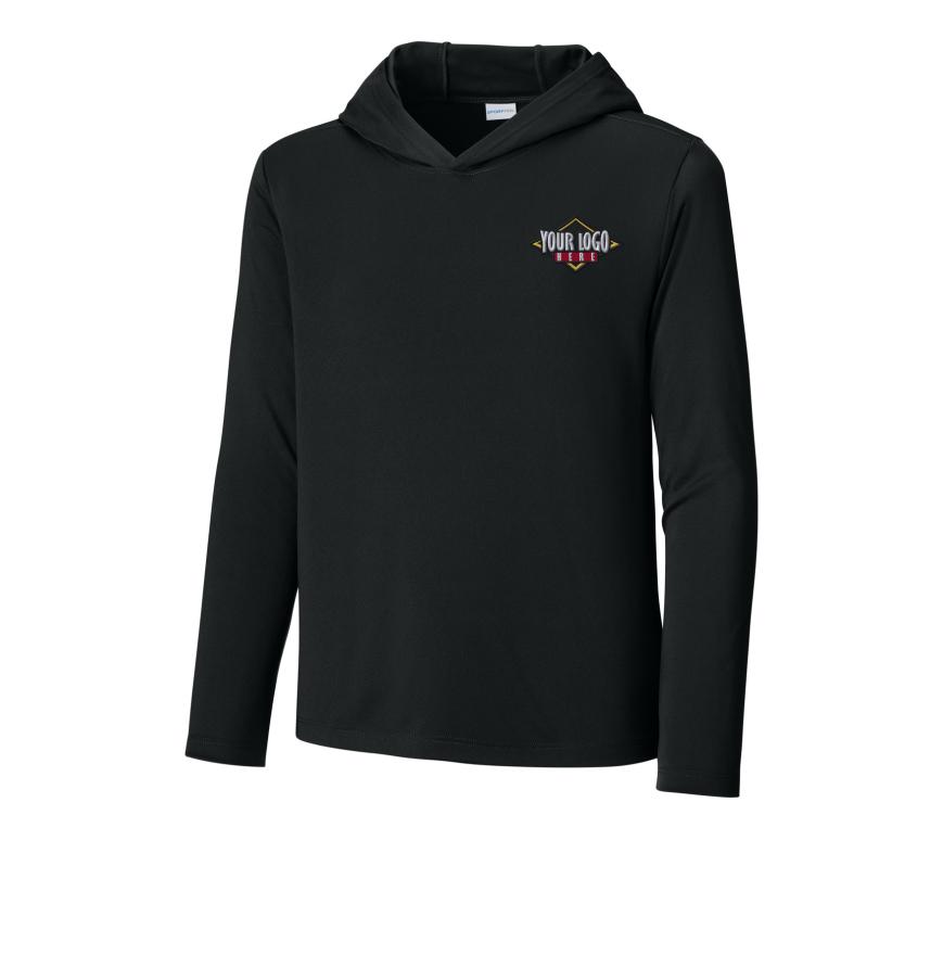Sport-Tek Youth Posi-UV Pro Long Sleeve Hoodie