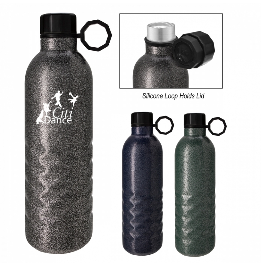 17 Oz Arlington Hammered Stainless Steel Bottle
