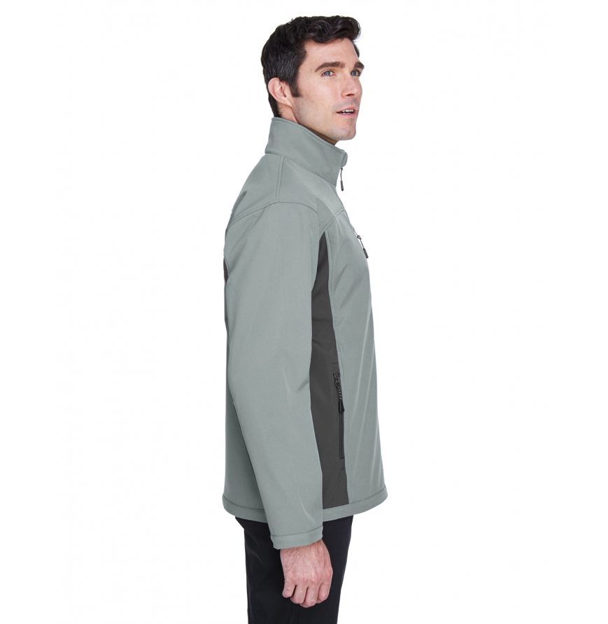 Mens Soft Shell Colorblock Jacket