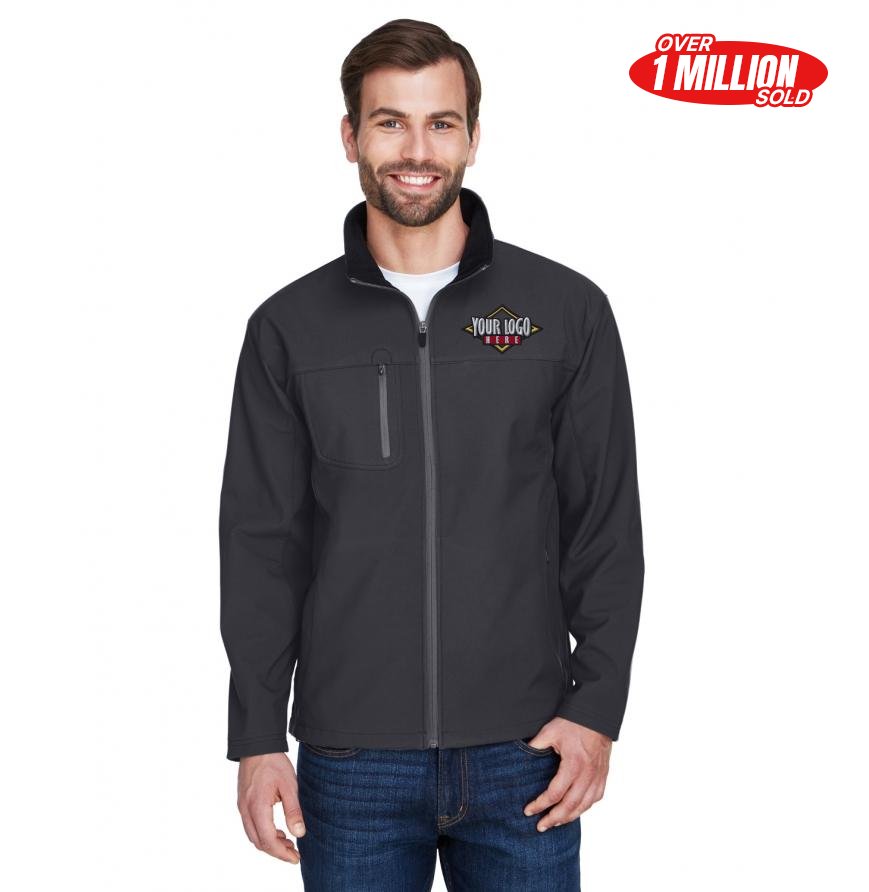 UltraClub 8280 - UltraClub Adult Ripstop Soft Shell Jacket with Cadet Collar