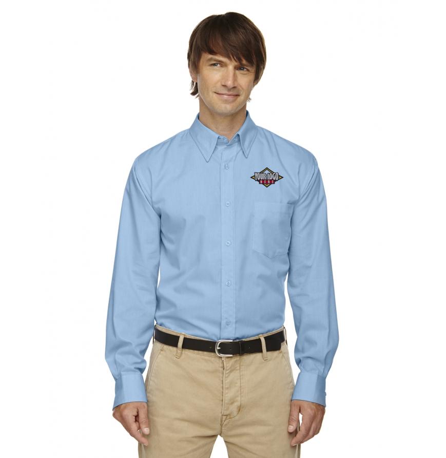 North End 87036 - Mens Yarn-Dyed Wrinkle-Resistant Dobby Shirt