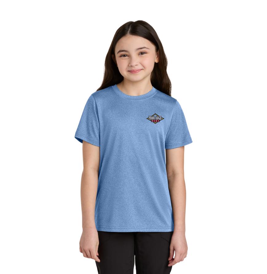 Port  Co Youth Heather Performance Tee