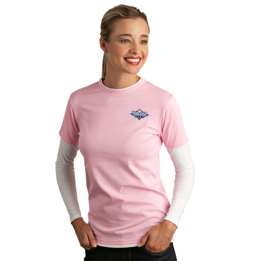Ladies Long Sleeve Double Layer T-Shirt