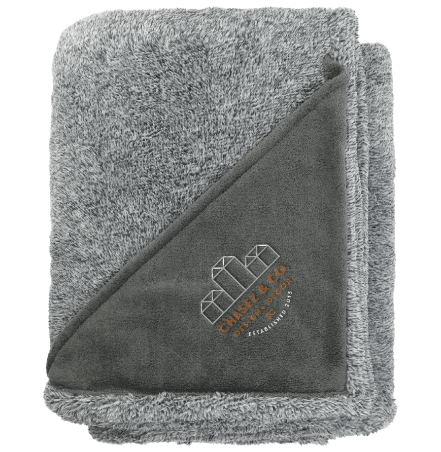 Heathered Fuzzy Fleece Blanket