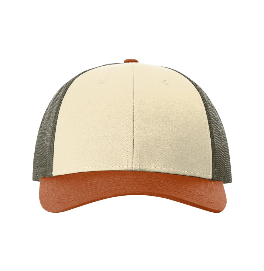 Cream/ Loden Green/ Dark Orange