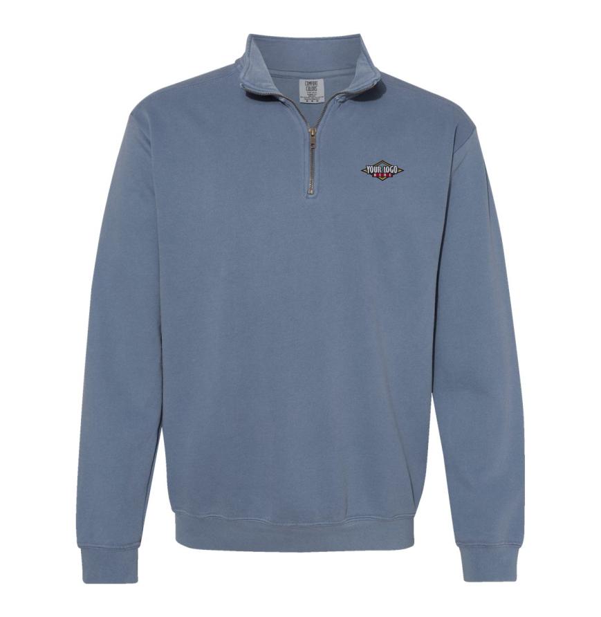 Unisex Garment-Dyed Quarter-Zip Sweatshirt