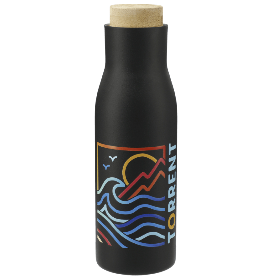 Shaco Copper Vac Bottle w Bamboo Cap 17oz